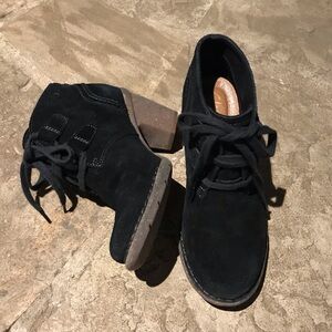 6 Clark’s Black Suede Hills
